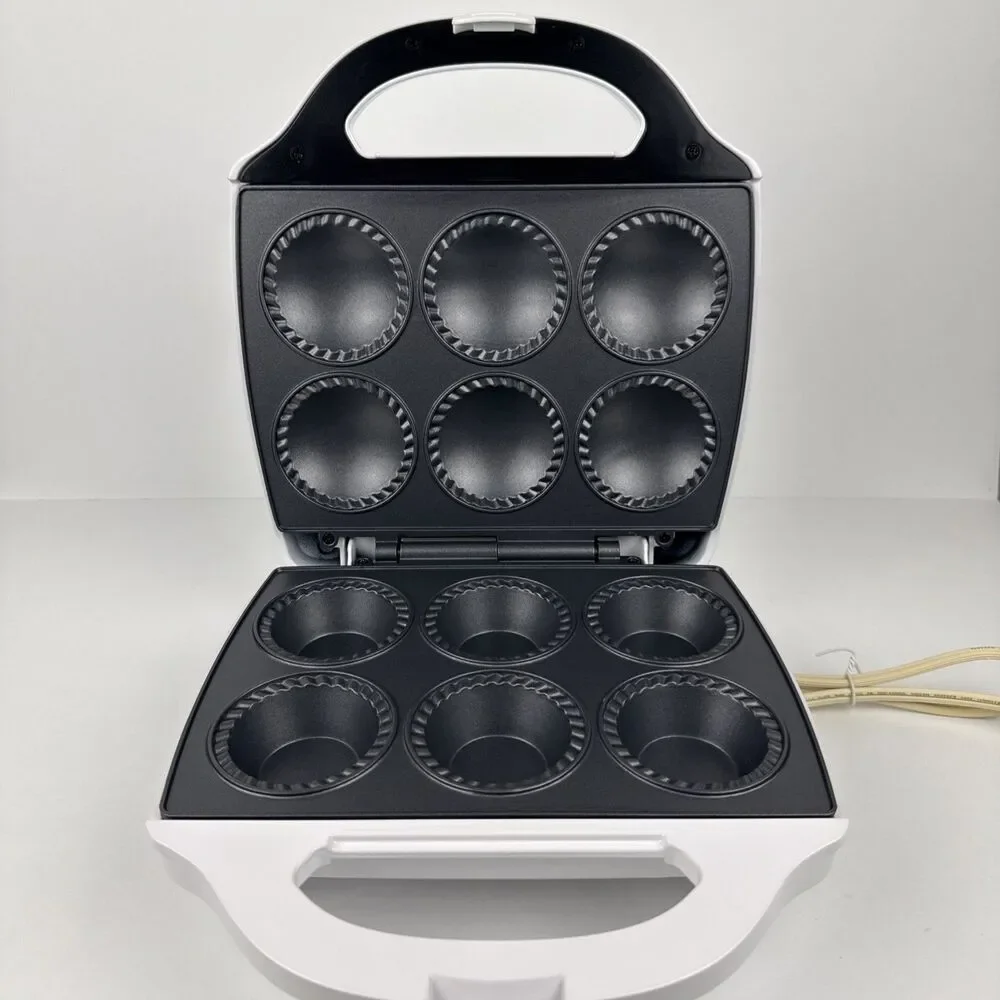 Mini Pie and Quiche Maker for Summer Baking - Nonstick Baker Cooks 6 Small